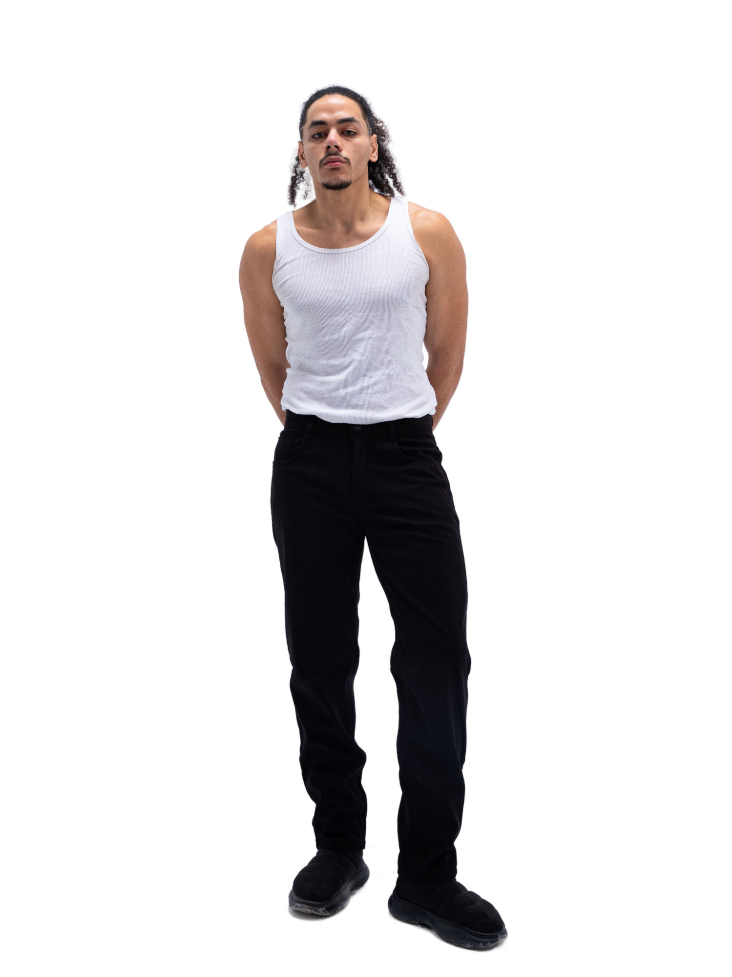 BLACK CORDUROY PANTS UNISEX