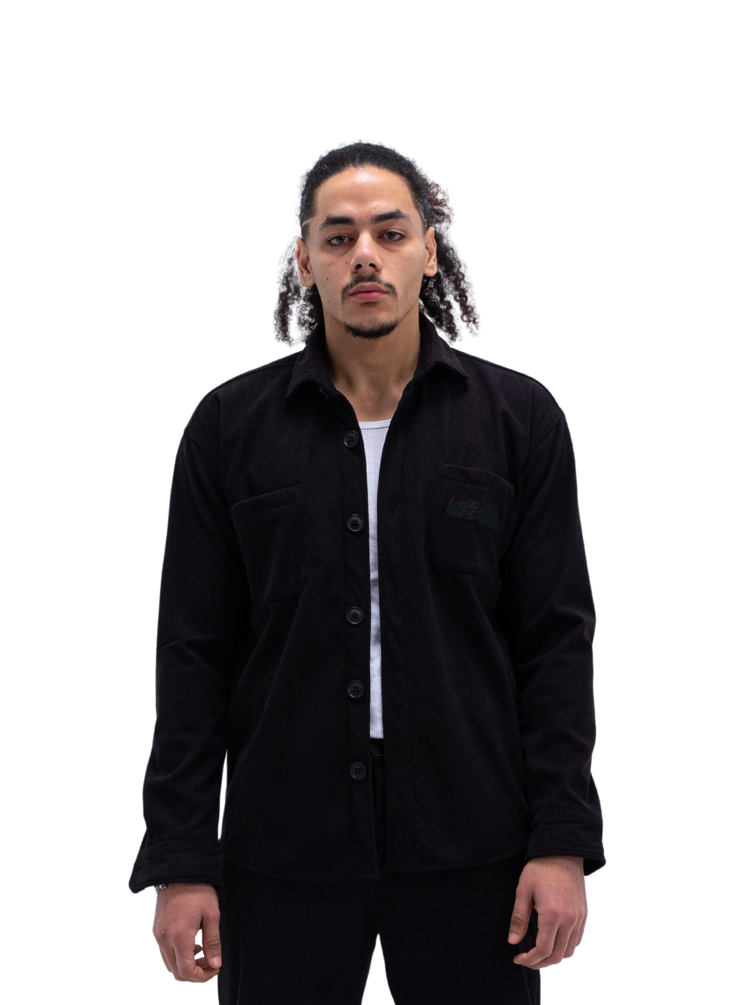 BLACK CORDUROY SHIRT UNISEX