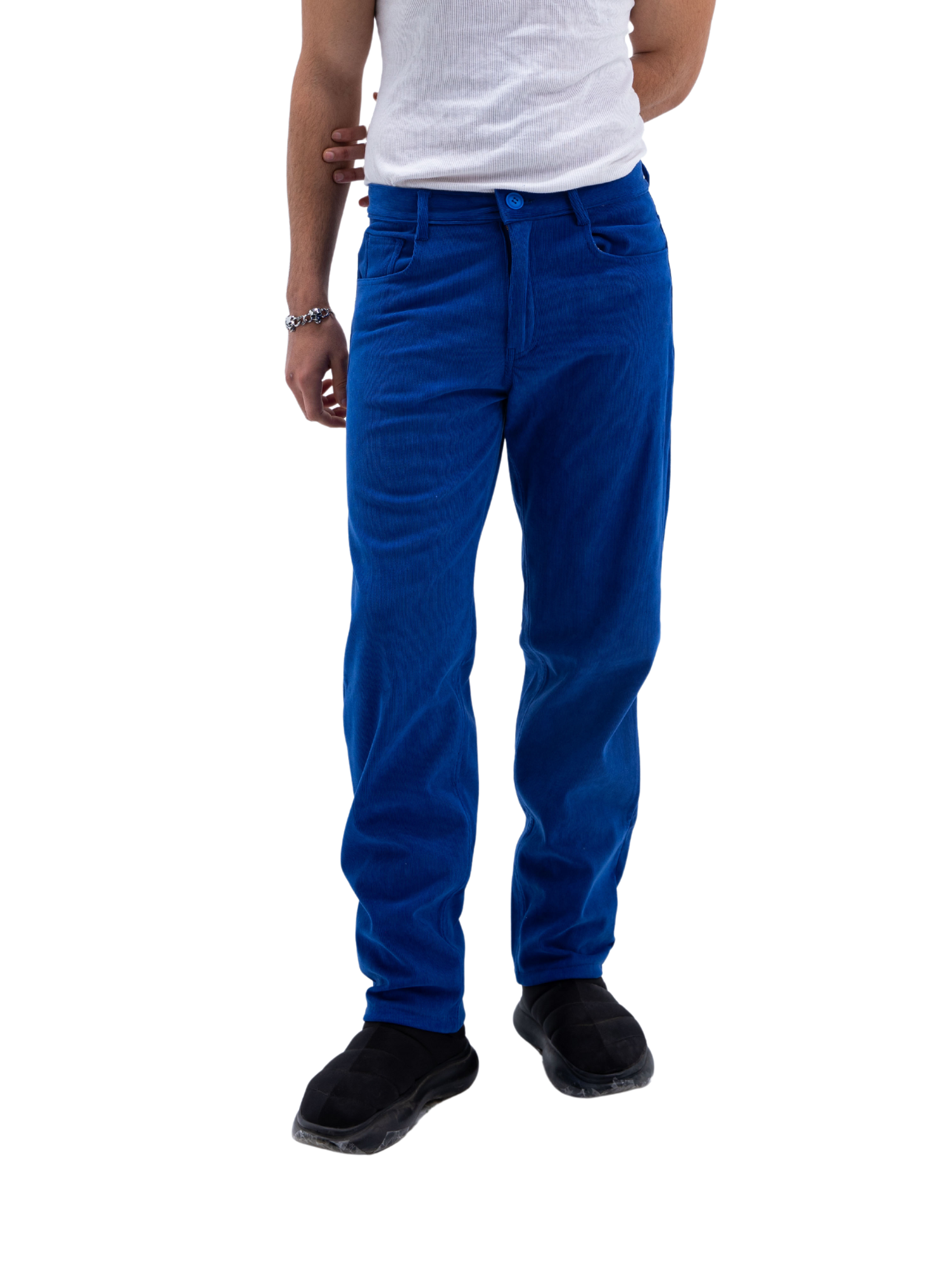 COBALT BLUE CORDUROY PANTS UNISEX