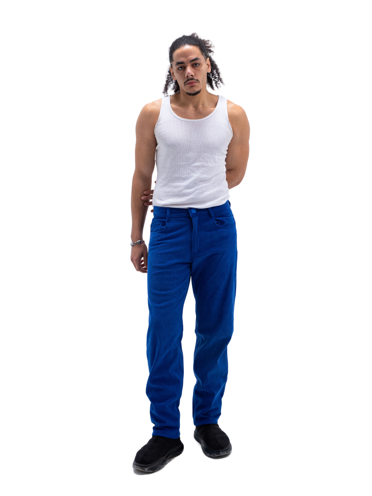 COBALT BLUE CORDUROY PANTS UNISEX