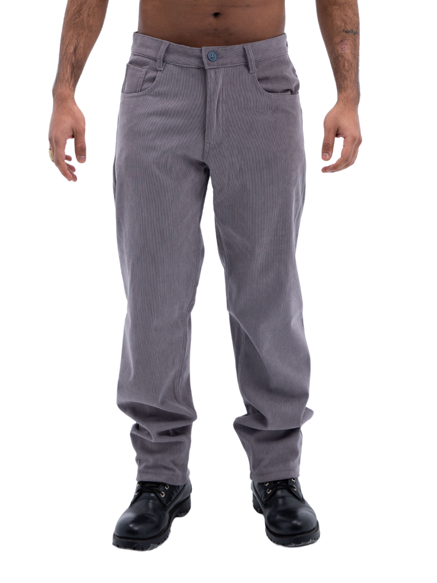 Ash Grey Corduroy Pants UNISEX